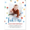 Boy 1st Birthday Invitations
