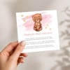 premium bear baby shower insert cards printed australia