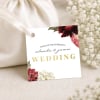premium crimson wedding gift tags printed australia