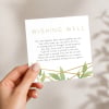 premium geo garden wedding wishing well card printed australia