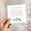premium gum leaves wedding wishing well card printed australia