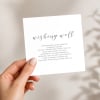 premium modern bouquet wedding wishing well card printed australia