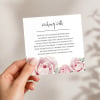 premium pink roses wedding wishing well card printed australia