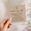premium rustic heart wedding wishing well card printed australia