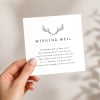 premium simple beauty wedding wishing well card printed australia