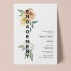 Pretty Floral Engagement Invitations