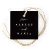 Black and White Wedding Gift Tags