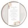 Printed Boho Wedding Menu