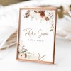 Printed Wedding Boho Table Numbers