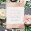Rose Gold Birthday Invitations