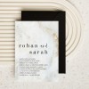 Marbled Modern Printed Wedding Invitations by Paper Divas