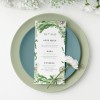 Printed Wedding Menu