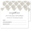 Printed Wedding RSVP Cards - Gatsby Deco Fans