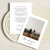 Minimalist Wedding Photo Thank You Cards Printed Australia