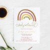 Rainbow Blessing Baby Shower Invitations