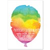 Rainbow Paints Birthday Invitations