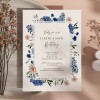 Royal Blue Birthday Invitations
