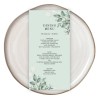 Sage Greenery Wedding Menus