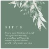 Sage Green Wedding Card Insert