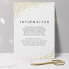 Wedding Information Cards