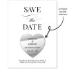 Silver Save The Date Magnets