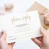Simple and Elegant RSVP Cards Wedding