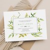 Springtime Greenery Wedding Invitations