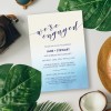 Beach Starfish Engagement Invitations