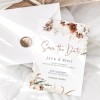 Sweet Boho Printed Save The Date Cards