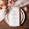 Sweet Floral Wedding Menus
