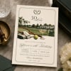 Tennis Themed Birthday Invitation
