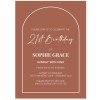 Terracotta Arch 21st Birthday Invitations
