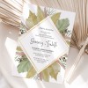 Modern Tropical Wedding Invitations