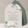 Vintage Die Cut Engagement Invitations