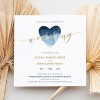 Blue Watercolour Indigo Wedding Invitations