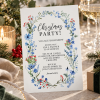 Watercolour Christmas Party Invitations