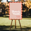 Retro Wedding Welcome Sign