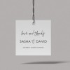 Minimal Wedding Gift Tag