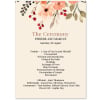 Elegant Boho Wedding Programs Printed