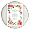Wrapped in Flowers Printed Wedding Menus