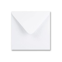 White 155mm Square Envelope 120gsm