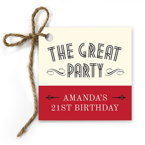 Admit One Birthday Gift Tags