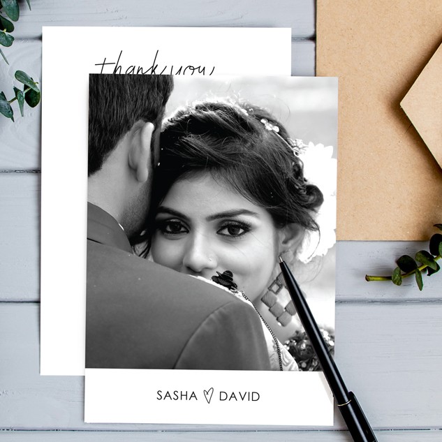 Affection Wedding Thank You Card