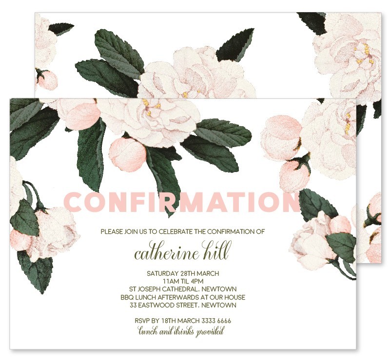 Angelic Confirmation Invitations