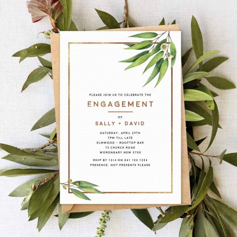 Australian Native Engagement Invitations