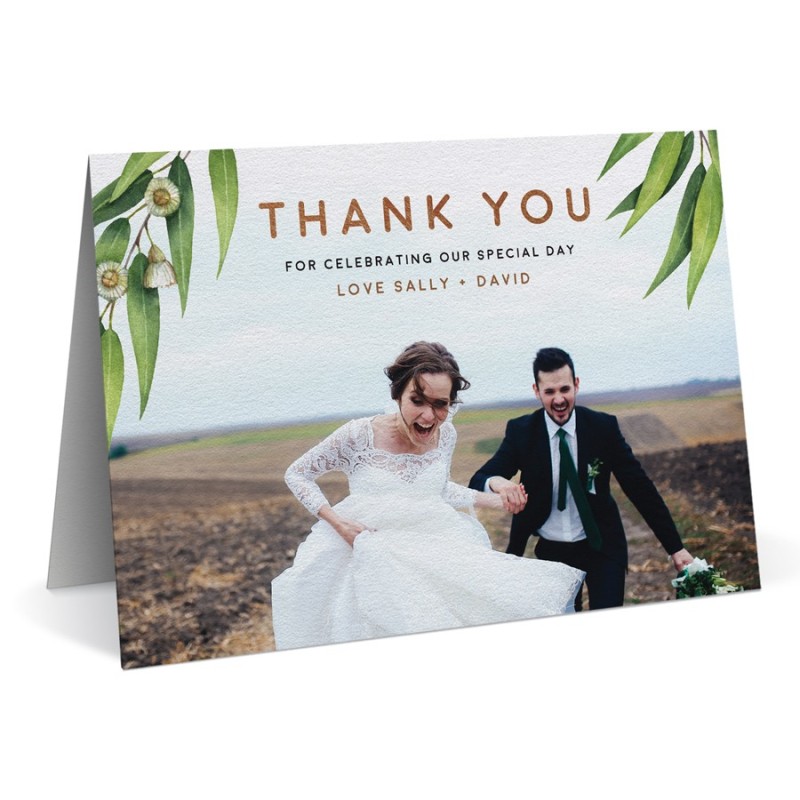 Australian Native Wedding Thank You Card