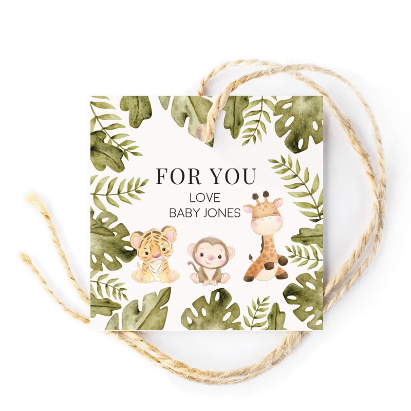 Oh Baby Animals Gift Tag