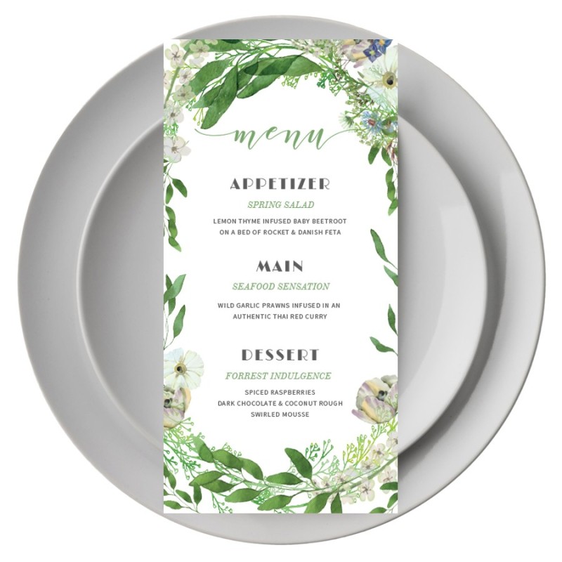 Gum Leaves Menu