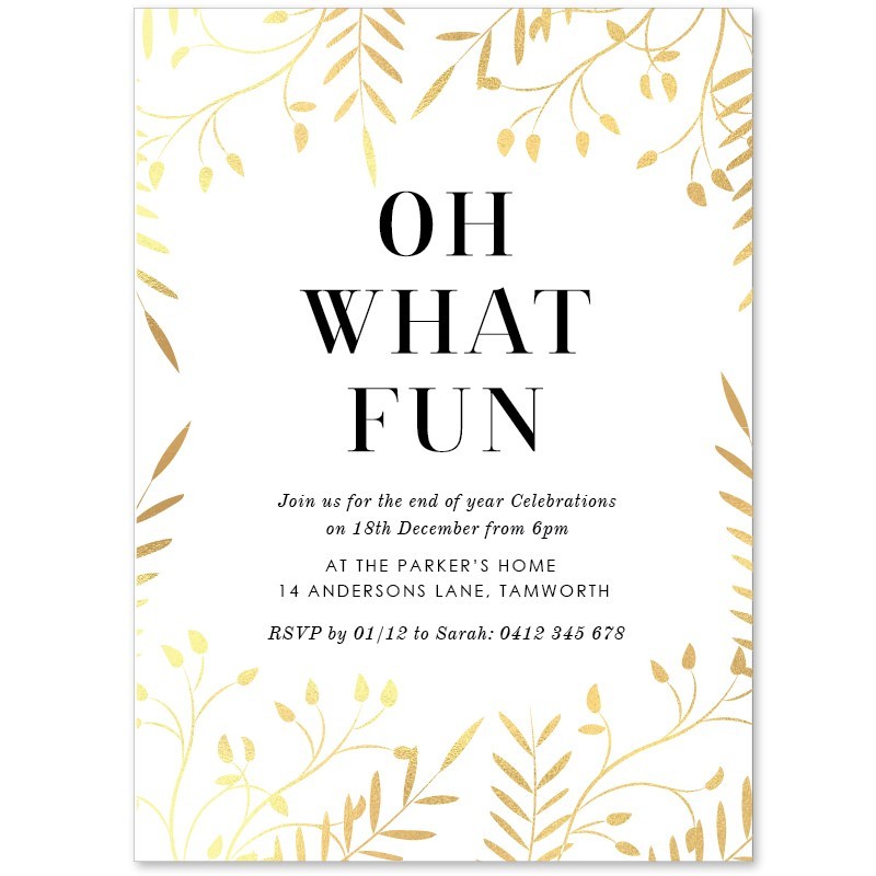 Branches Christmas Invitations