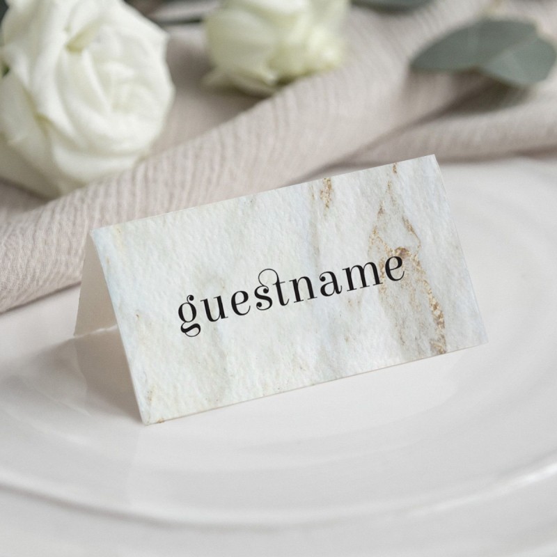 Marbled Modern Placecards